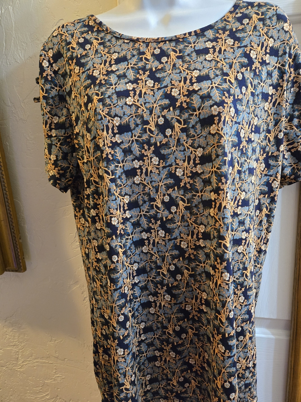 LIZ & LILLI Floral Short Sleeve Top Size 1X New With Tag